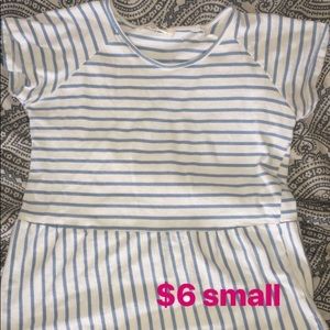 Brass and Roe striped peplum
